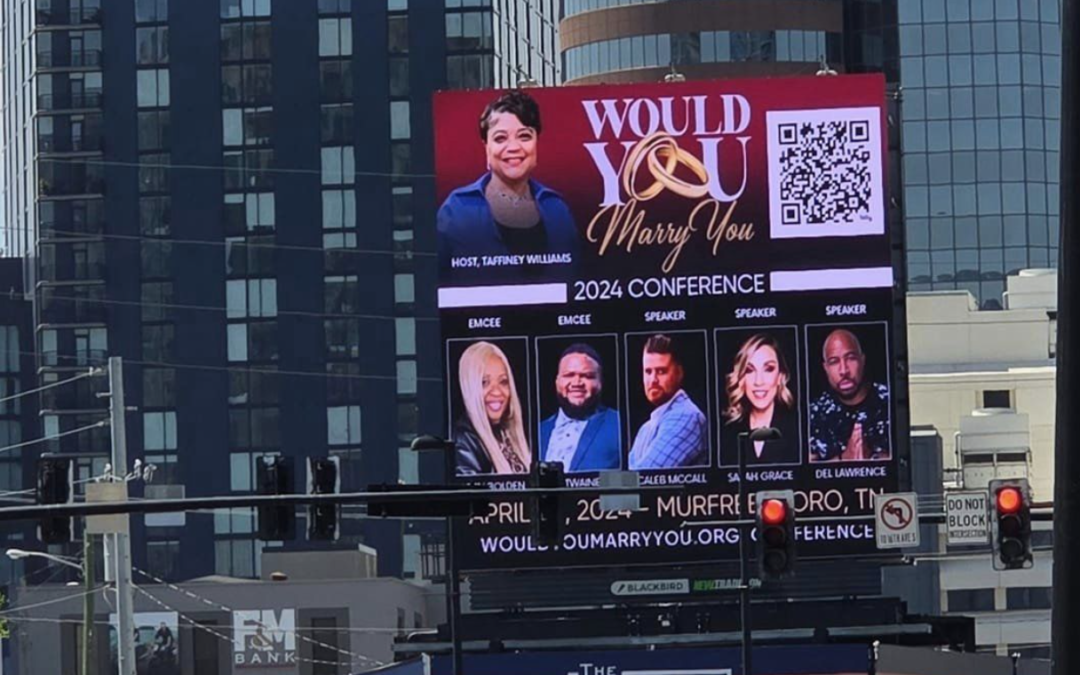 Billboard feature in downtown nashville, tn